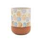 Ποτηροθήκη Μπάνιου Επικαθήμενη Πήλινη Estia Home Art Glaze 02-13400
