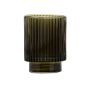 Ποτηροθήκη Μπάνιου 7,5x7,5x9,7cm Γυάλινη Λαδί Estia Home Art Olive Series 02-14889