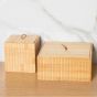 Κουτί Αποθήκευσης & Οργάνωσης 15x15x7cm Estia Home Art Bamboo Essentials 02-13103