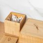 Κουτί Αποθήκευσης & Οργάνωσης 9x9x8cm Estia Home Art Bamboo Essentials 02-13165
