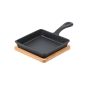 Τηγάνι Σερβιρίσματος 14cm Μαντεμένιο με Βάση Bamboo Estia Home Art Iron 01-18689