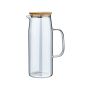 Κανάτα Γυάλινη 1000ml με Καπάκι Estia Home Art Bamboo Essentials 01-19587