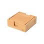 Σουβέρ 5τμχ. με Θήκη 11x11cm Estia Home Art Bamboo Essentials 01-19723