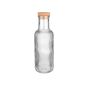 Μπουκάλι Γυάλινο Ανάγλυφο 1000ml με Φελλό Γκρι Estia Home Art 00-21870