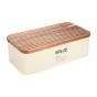 Ψωμιέρα Μεταλλική  με Καπάκι 42x23x13cm Estia Home Art Allure Ivory 01-24833