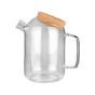 Κανάτα Γυάλινη 1500ml με Καπάκι  Φελλού Estia Home Art 01-23577