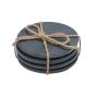 Σουβέρ Στρόγγυλα 10cm Σχιστόλιθου Σετ 4τμχ. Estia Home Art 07-24109