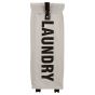 Καλάθι Απλύτων Taupe με Ροδάκια Μ39xΠ20xΥ59cm Estia Home Art Fjord 02-25366