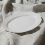 Πιατέλα Οβάλ Πορσελάνινη Ανάγλυφη 25cm Athénée White 07-13479