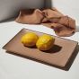 Πιατέλα Ορθογώνια Πορσελάνινη 31x21cm Estia Home Art Terra Salmon 07-16012