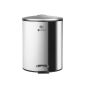 Χαρτοδοχείο Μπάνιου Inox Mat Ανοξείδωτο 5lt Soft Close Λευκό Estia Home Art Classic Inox Mat 02-0059