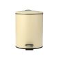 Χαρτοδοχείο Classic 5lt  με Πεντάλ Κρεμ Ματ Estia Home Art 02-3784