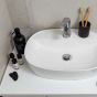 Ποτηράκι Μπάνιου Μαύρο Estia Home Art Stoneware Myst 02-26868