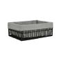 Καλάθι Αποθήκευσης & Οργάνωσης Μαύρο 32x24x12cm Estia Home Art Nest 02-28046