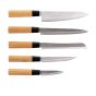 Μαχαίρια  Ανοξείδωτα με Βάση Σετ 5 τμχ. Bamboo Essential  Estia Home Art 01-12854