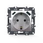 PRIME ΠΡΙΖΑ ΣΟΥΚΟ ΑΣΦΑΛΕΙΑΣ 1x2P+E 16A 250VAC & 2*USB (TYPE A+C)  5VDC 3A IP20 ΑΛΟΥΜΙΝΙΟ ACA 1000116403