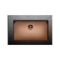 Νεροχύτης Υποκαθήμενος PVD Copper 75*44*20 εκ.για ερμάριο 80 εκ.Apell Metamorfosis MEM71-222
