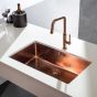 Νεροχύτης Υποκαθήμενος PVD Copper 75*44*20 εκ.για ερμάριο 80 εκ.Apell Metamorfosis MEM71-222