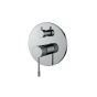 Μίκτης Εντοιχισμού Μπαταρία 2 Εξόδων Orabella Preciosa Chrome 10178