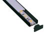 ΠΡΟΦΙΛ ΕΞΩΤΕΡΙΚΟ 2000*17*9 90° ΜΑΥΡΟ Eurolamp 145-70950
