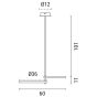 ARTE ILLUMINA ΦΩΤΙΣΤΙΚΟ ΚΡΕΜΑΣΤΟ 2ΦΩΤΟ LED 30W 600X360X250 ΜΑΥΡΟ Eurolamp 144-10029