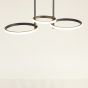 ARTE ILLUMINA ΦΩΤΙΣΤΙΚΟ ΚΡΕΜΑΣΤΟ 3ΦΩΤΟ LED 34W 700X280X250 ΜΑΥΡΟ Eurolamp 144-10030