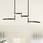 ARTE ILLUMINA ΦΩΤΙΣΤΙΚΟ ΚΡΕΜΑΣΤΟ 4ΦΩΤΟ LED 41W 810X280X320 ΜΑΥΡΟ Eurolamp 144-10031