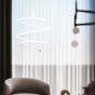 ARTE ILLUMINA SATURN ΦΩΤΙΣΤΙΚΟ ΚΡΕΜΑΣΤΟ ΣΤΡΟΓΓΥΛΟ LED 40W Φ430X1200 ΛΕΥΚΟ Eurolamp 144-15010