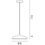 ARTE ILLUMINA SATURN ΦΩΤΙΣΤΙΚΟ ΚΡΕΜΑΣΤΟ ΜΟΝΟΦΩΤΟ LED 10W ΛΕΥΚΟ Φ25*H6CM, 3 CCT Eurolamp 144-15035