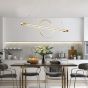 ARTE ILLUMINA ΦΩΤΙΣΤΙΚΟ ΚΡΕΜΑΣΤΟ ΓΡΑΜΜΙΚΟ LED 45W 3000Κ 120X150 ΧΡΥΣΟ Eurolamp 144-16002