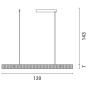 ARTE ILLUMINA ΦΩΤΙΣΤΙΚΟ ΓΡΑΜΜΙΚΟ ΜΟΝΟΦΩΤΟ LED 25W ΜΑΥΡΟL120*W5.6*H7CM 3 CCT Eurolamp 144-16021