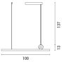 ΦΩΤΙΣΤΙΚΟ ΓΡΑΜΜΙΚΟ ΜΟΝΟΦΩΤΟ ΑΛΟΥΜΙΝΙΟ LED 18W 3CCT 1308lm  ΜΑΥΡΟ ARTE ILLUMINA TRAMA Eurolamp 144-16022