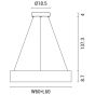 ARTE ILLUMINA ΦΩΤΙΣΤΙΚΟ ΚΡΕΜΑΣΤΟ ΤΕΤΡΑΓΩΝΟ LED 40W 3000Κ 60X60X15 ΛΕΥΚΟ Eurolamp 144-17019