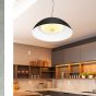 ARTE ILLUMINA ΦΩΤΙΣΤΙΚΟ ΚΡΕΜΑΣΤΟ LED 30W D45*H120CM  ΜΑΥΡΟ 3CCT Eurolamp 144-17029