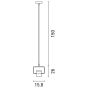 ARTE ILLUMINA ΦΩΤΙΣΤΙΚΟ ΚΡΕΜΑΣΤΟ ΜΟΝΟΦΩΤΟ LED 3+5W 3000Κ 15.8X8X26.1 ΜΑΥΡΟ/ΧΡΥΣΟ Eurolamp 144-18003
