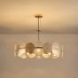 ΚΡΕΜΑΣΤΟ ΦΩΤΙΣΤΙΚΟ ΧΡΥΣΟ 8XE14 ΜΑΧ 40W Φ700H690mm ARTE ILLUMINA GLOW Eurolamp 144-24042