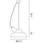 ΦΩΤΙΣΤΙΚΟ ΚΑΜΠΑΝΑ Ε27 Φ315X210 ΛΕΥΚΗ/ΛΕΥΚΗ ARTE ILLUMINA Eurolamp 144-27016