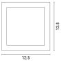 ARTE ILLUMINA ARTE ILLUMINA ΑΠΛΙΚΑ ΤΟΙΧΟΥ ΚΙΝΗΤΗ LED 6W 138X138X57 3000K IP54 ΛΕΥΚΗ PRO Eurolamp 145-20222