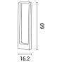 ΚΟΛΩΝΑΚΙ ΑΛΟΥΜΙΝΙΟΥ 12W 162X57X600 IP65 3000K ΜΑΥΡΟ ARTE ILLUMINA Eurolamp 145-20627
