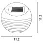 ΑΠΛΙΚΑ ΜΕ ΗΛΙΑΚΟ PANEL Φ112X40mm 3000Κ ARTE ILLUMINA Eurolamp 145-20814