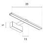 ΦΩΤΙΣΤΙΚΟ ΠΙΝΑΚΟΣ 9W 3000K 39Χ5Χ15 ΜΑΥΡΟ ARTE ILLUMINA SOPHI Eurolamp 145-21503