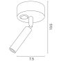 ΣΠΟΤ ΕΞΩΤΕΡΙΚΟ ΚΙΝΗΤΟ "ARISTON 2" 3W LED 3000K ΜΑΥΡΟ PLUS ARTE ILLUMINA Eurolamp 145-25213