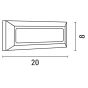 ARTE ILLUMINA ΦΩΤΙΣΤΙΚΟ ΤΟΙΧΟΥ SLIM LED 4W IP65 230V 3000K 200X80mm ΛΕΥΚΟ PRO Eurolamp 145-52000