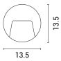 ΦΩΤΙΣΤΙΚΟ ΤΟΙΧΟΥ SLIM LED 3W IP65 230V 3000K Φ135mm ΛΕΥΚΟ PRO ARTE ILLUMINA Eurolamp 145-52014