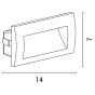 ΦΩΤΙΣΤΙΚΟ ΧΩΝΕΥΤΟ LED 3W IP54 220-240V 140X70X70mm ΓΡΑΦΙΤΗ PRO ARTE ILLUMINA Eurolamp 145-52503