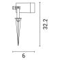 ΣΠOT ΚΗΠΟΥ ΠΛΑΣΤΙΚΟ GU10 IP65 230V ΓΚΡΙ ARTE ILLUMINA Eurolamp 145-82022