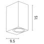 ΑΠΛΙΚΑ ΤΟΙΧΟΥ UP-DOWN ΤΕΤΡΑΓΩΝΗ GU10 IP54 ΜΑΥΡΗ ARTE ILLUMINA Eurolamp 145-82075
