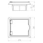 ΠΙΝΑΚΑΣ ΧΩΝΕΥΤΟΣ ΠΛΑΣΤΙΚΟΣ ECONOMIC 1X6 IP 40 (PE+N) Eurolamp 151-25030