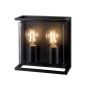 ΑΠΛΙΚΑ ΤΟΙΧΟΥ ΜΑΥΡΗ Ε27 2Χ20W 220X220X95mm IP65 ARTE ILLUMINA Eurolamp 145-20635
