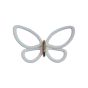 White Metal Butterflies 3D μεταλλικές Ango 24006